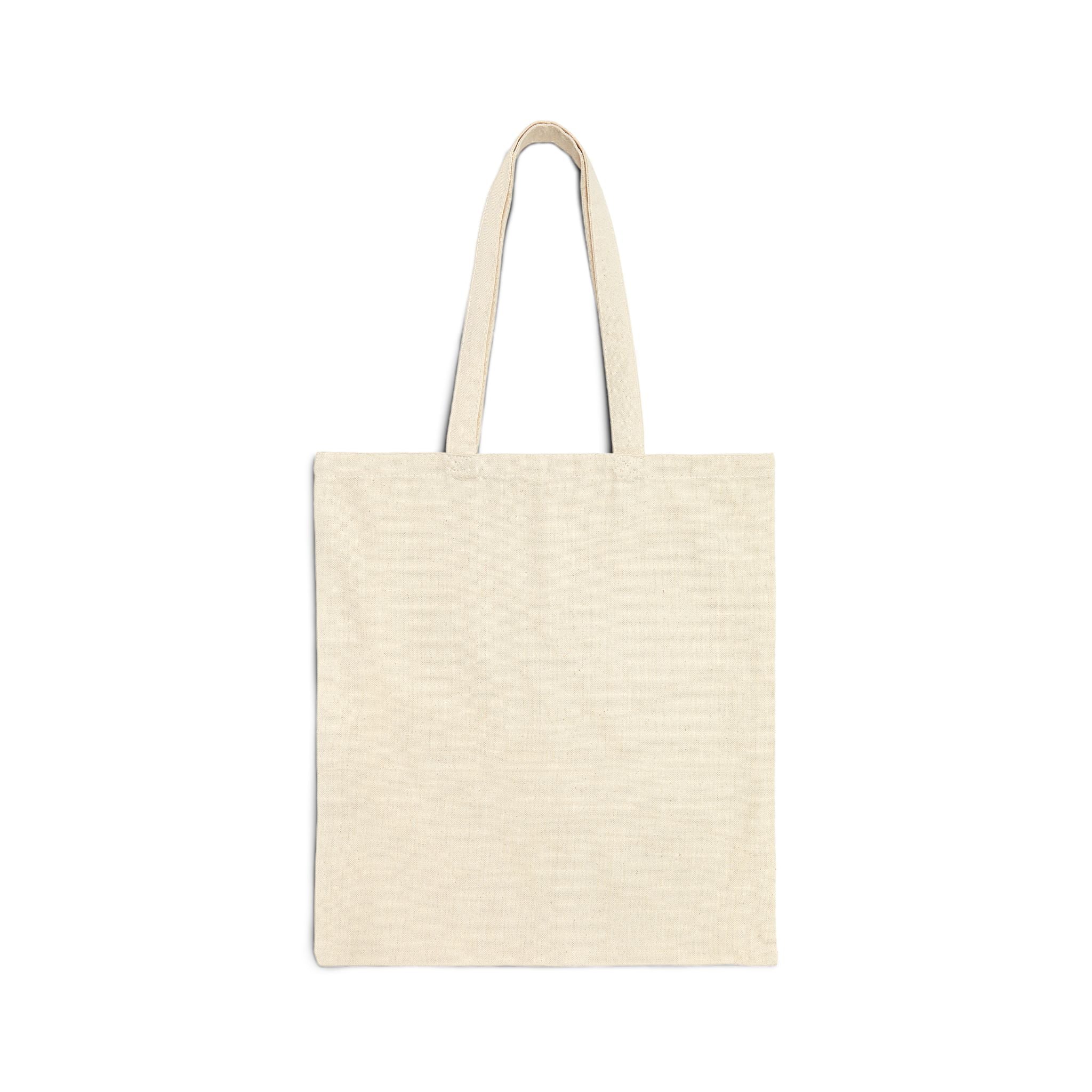 Floral Gingham Canvas Tote Bag — Vintage Rose Market Tote