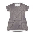 Lace Tile All-Over Print T-Shirt Dress — Subtle Vintage Boho