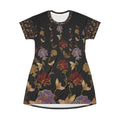 Floral Vintage Hummingbird T-Shirt Dress — All-Over Print