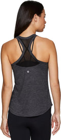 Active Women'S Sleeveless Athletic Performance Running Workout Yoga Tank Top with Mesh Ventilation